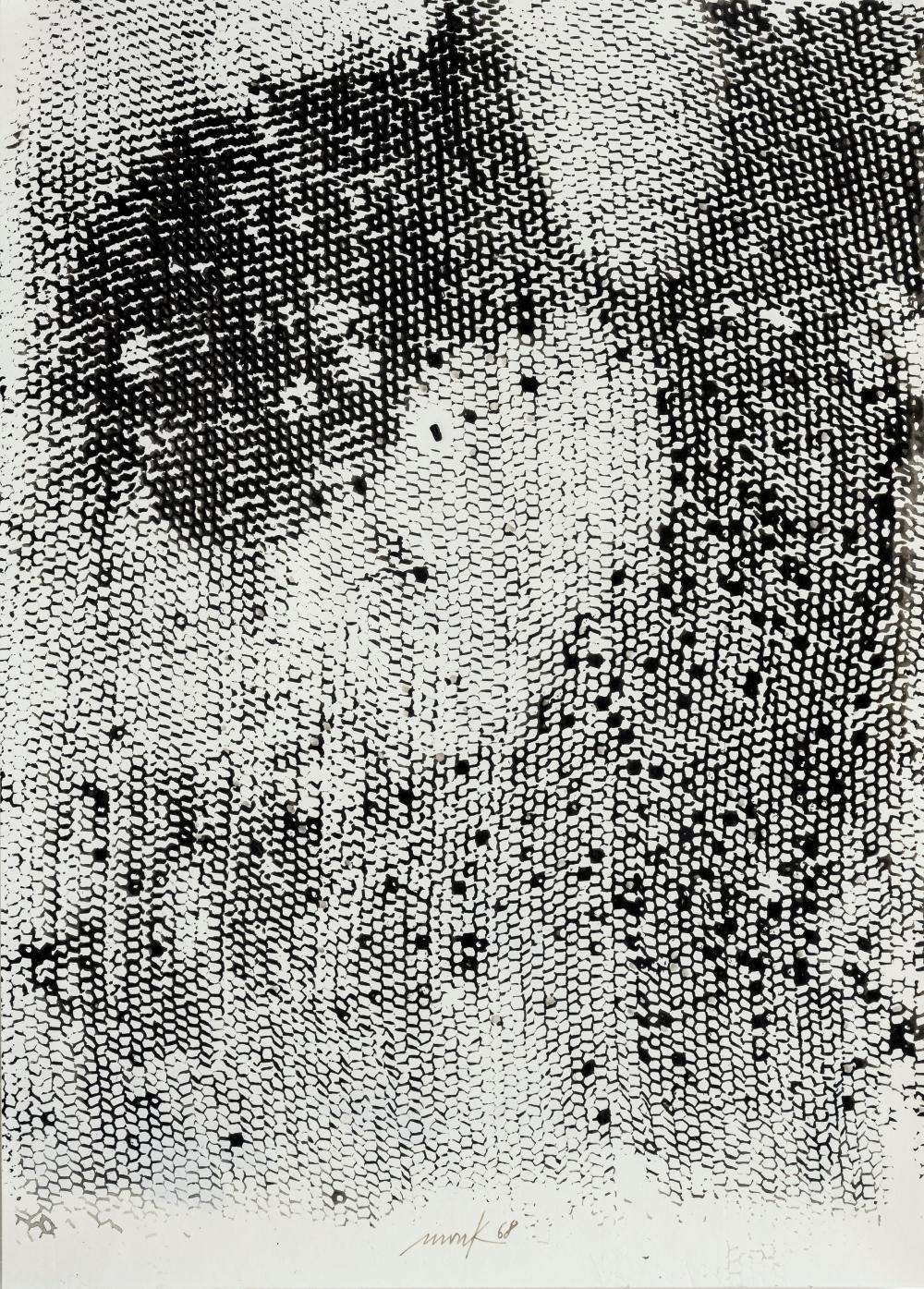 Artwork by Heinz Mack, Der Fleiß der Bienen, Made of Ink on paper