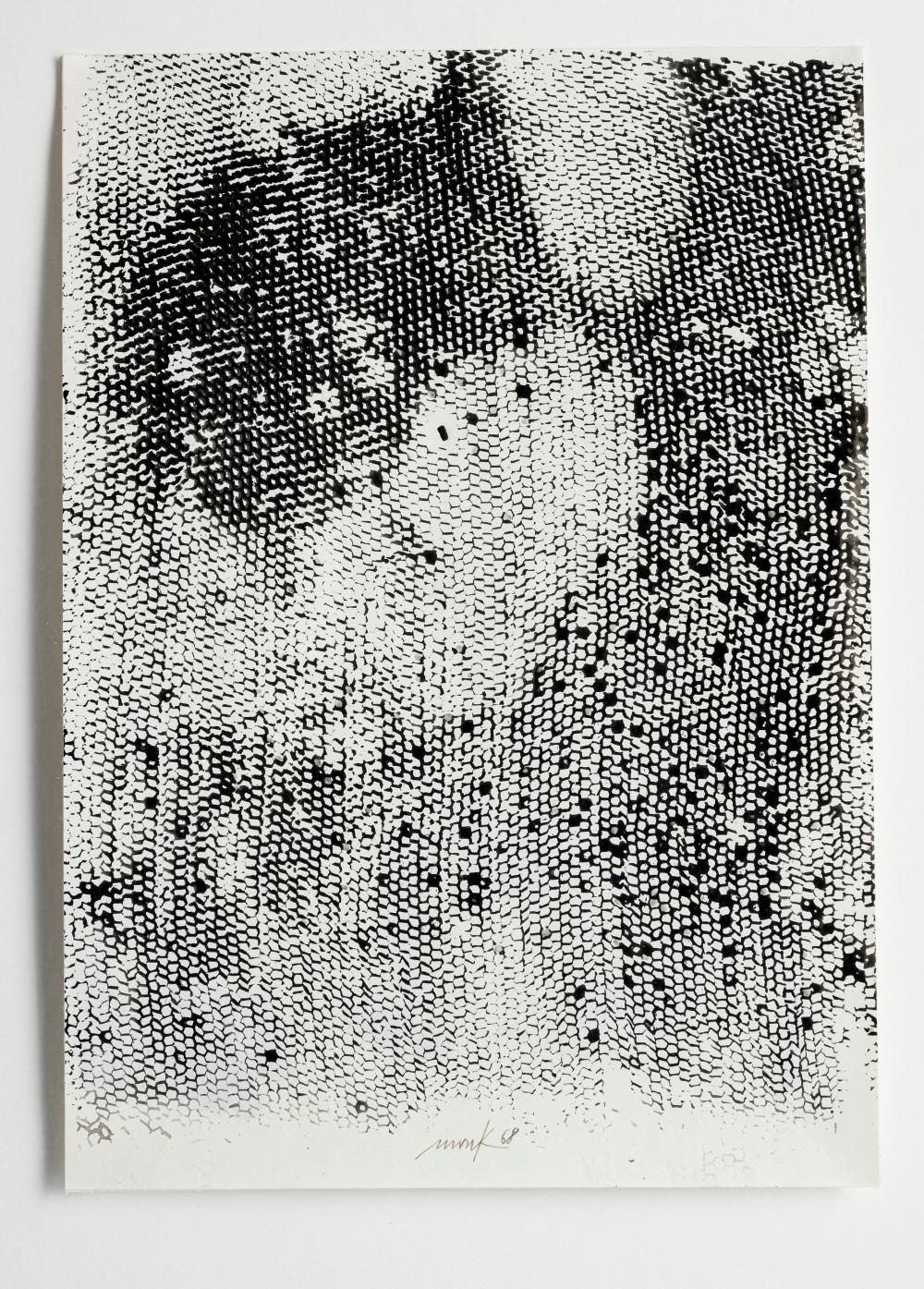 Artwork by Heinz Mack, Der Fleiß der Bienen, Made of Ink on paper
