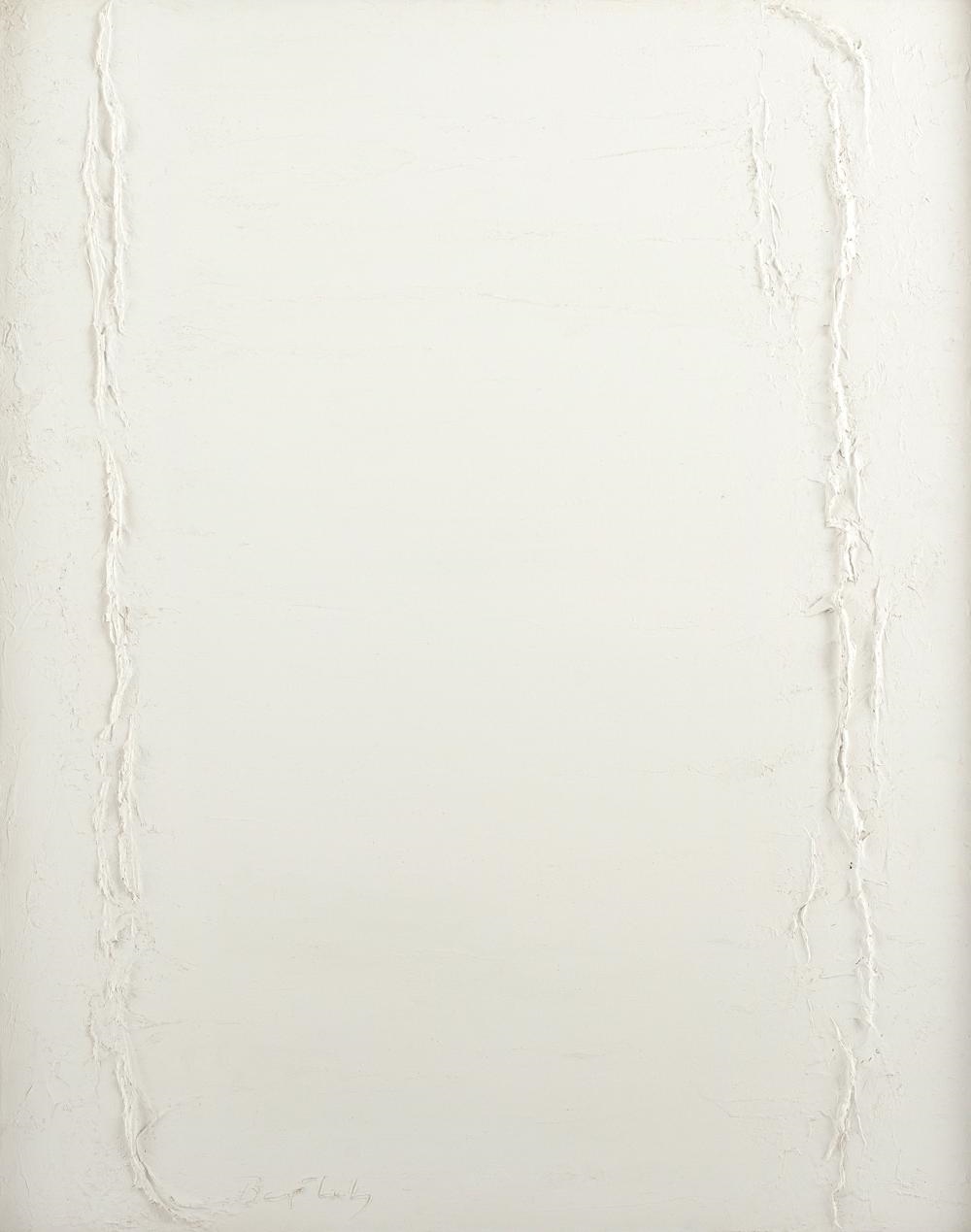 Artwork by Hermann Bartels, Weißes Monochrom, Made of Resin colour on canvas