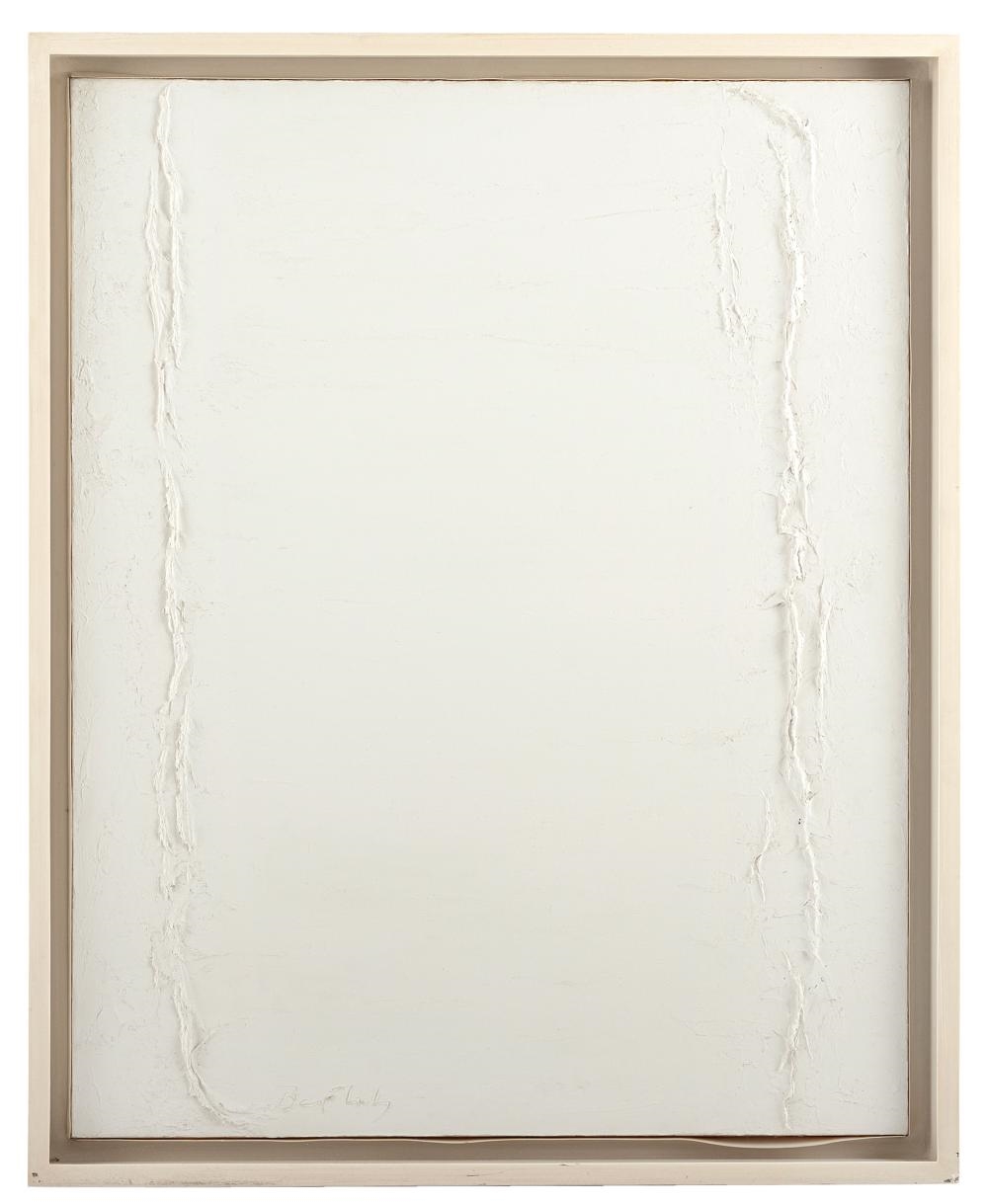 Artwork by Hermann Bartels, Weißes Monochrom, Made of Resin colour on canvas