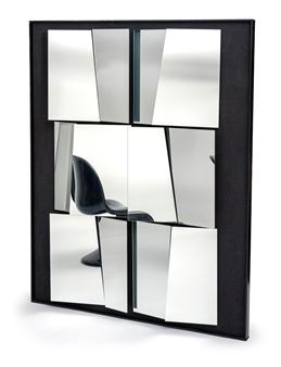 Sechs Spiegelquadrate diagonal geteilt - Christian Megert