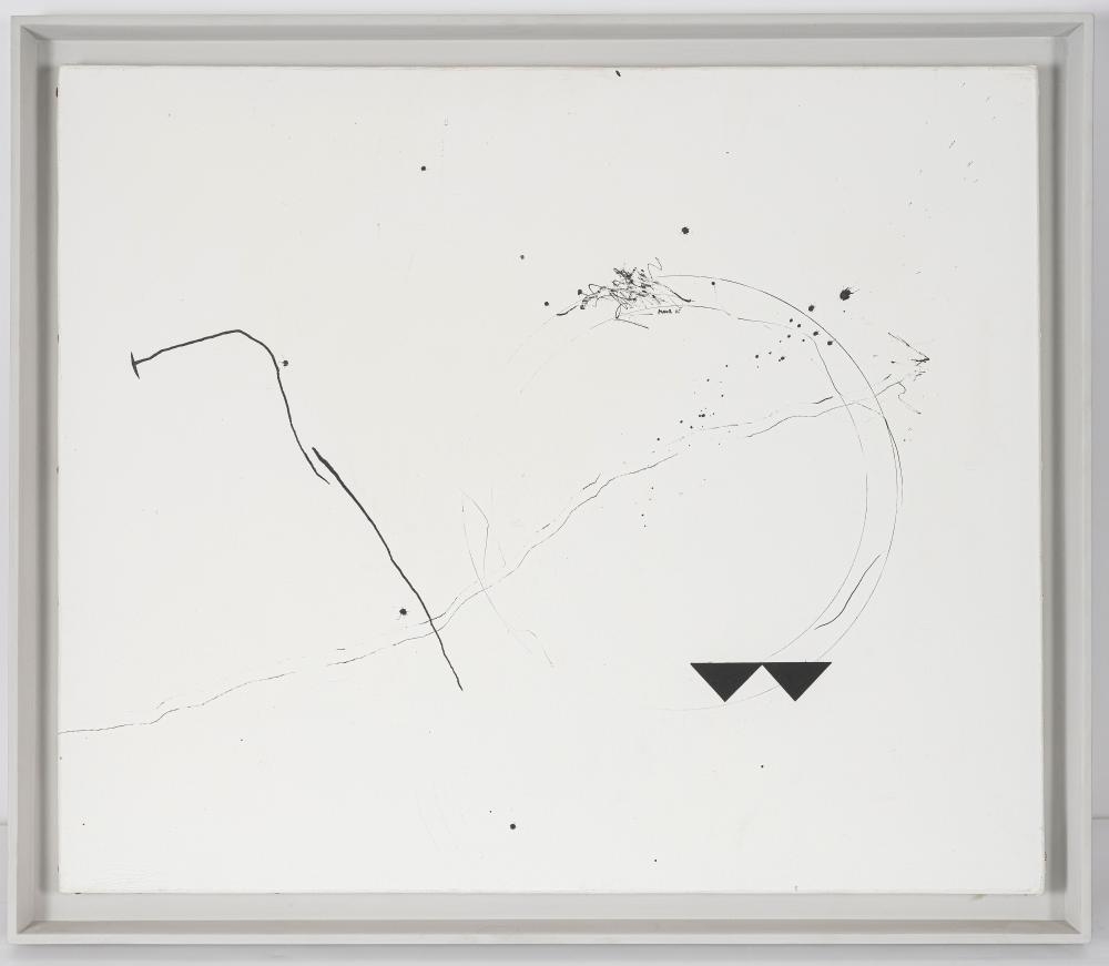 Artwork by Manfred Mohr, Untitled, Made of Ink and tempera on canvas