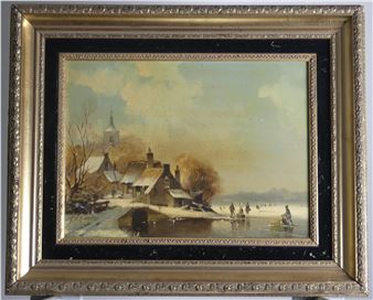 Dutch winter skating scenes - Vincent Veldhuysen