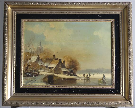 Dutch winter skating scenes - Vincent Veldhuysen