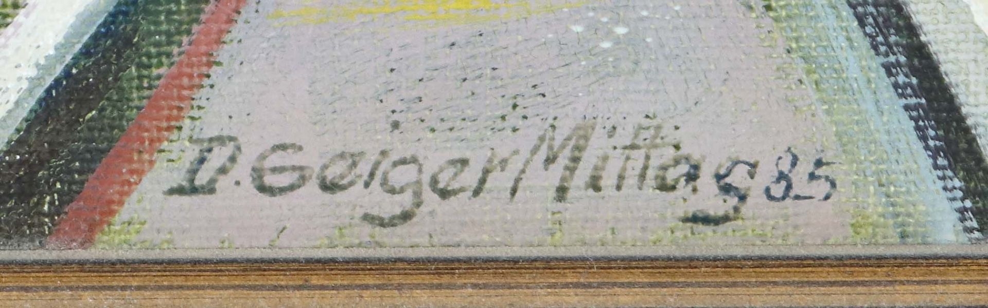 Artwork by Doris Geiger-mittag, Wilhelmsplatz, Made of Öl/Leinwand