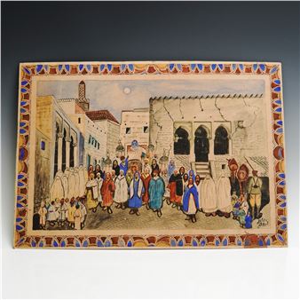 Mixed Media on Board - Mohammed Ben Ali R'bati