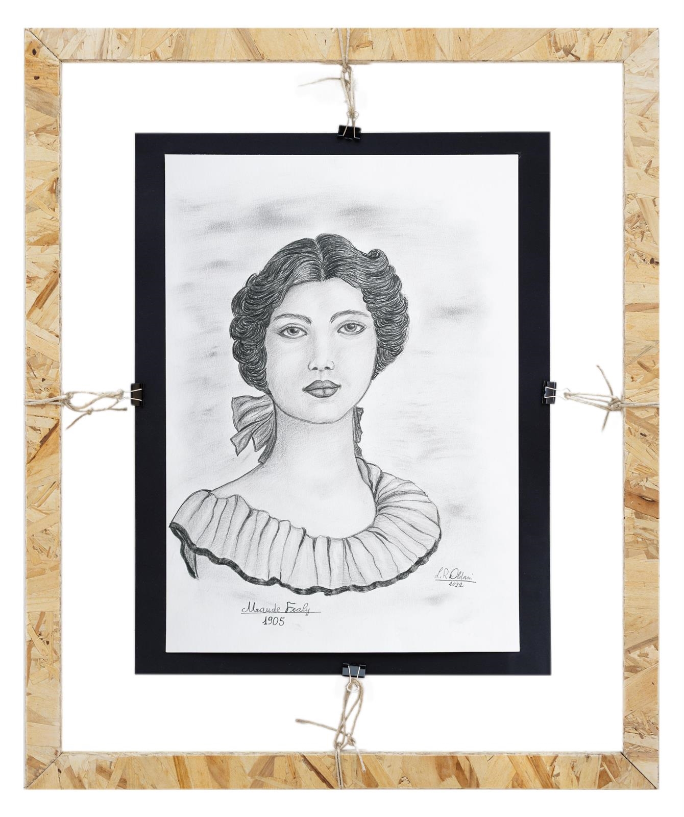 Artwork by Linuccia Oldani, Maude Fealy 1905, Made of pencil on paper