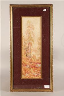 autumnal landscape - Charles Frederick Allbon