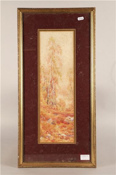 autumnal landscape by Charles Frederick Allbon