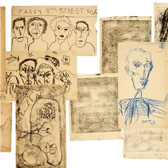 Norris Embry, (11) works on paper, 1953-54 - Norris Embry