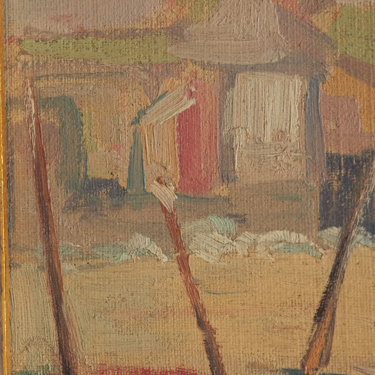 Artwork by Charles Bayley Cook, St. Ives, Made of oil on canvas board