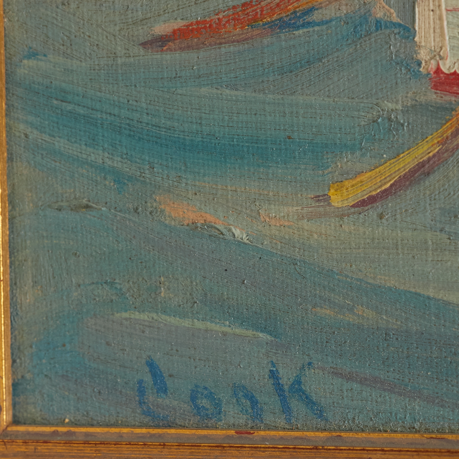 Artwork by Charles Bayley Cook, St. Ives, Made of oil on canvas board