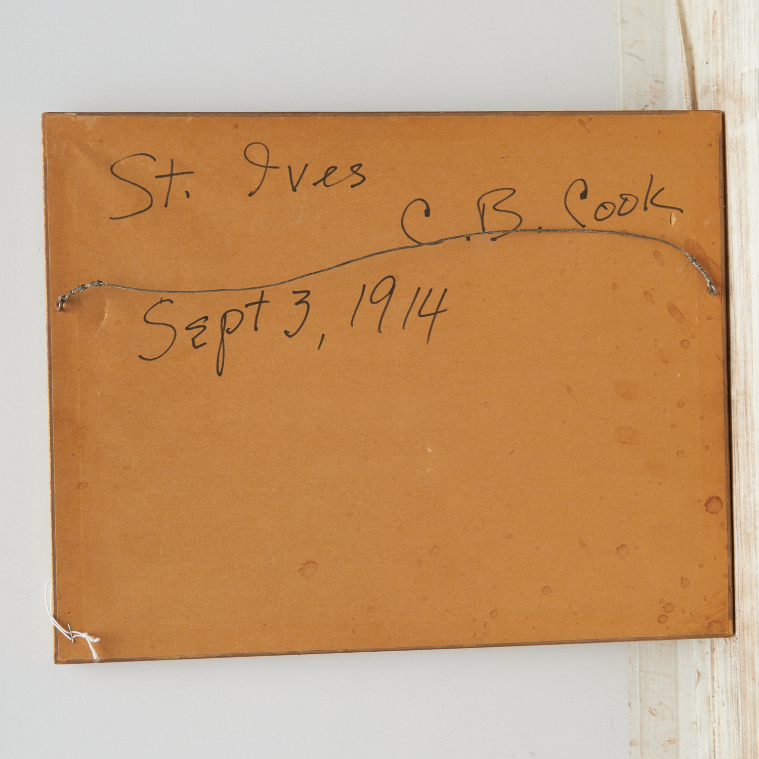 Artwork by Charles Bayley Cook, St. Ives, Made of oil on canvas board