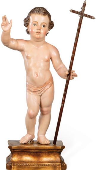 Niño Jesús Salvador Bendiciendo - Murcia School, 18th Century