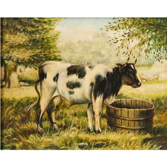Cow in Landscape - Robert Grace