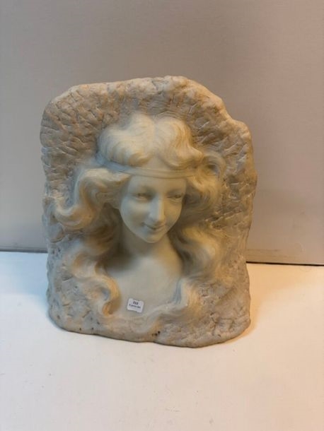 Artwork by Etienne Lenhoir, The Princess S.D, Made of White marble