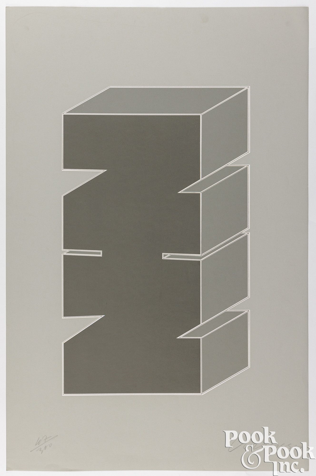 Chryssa | Two Chryssa Times Square serigraphs (1979) | MutualArt