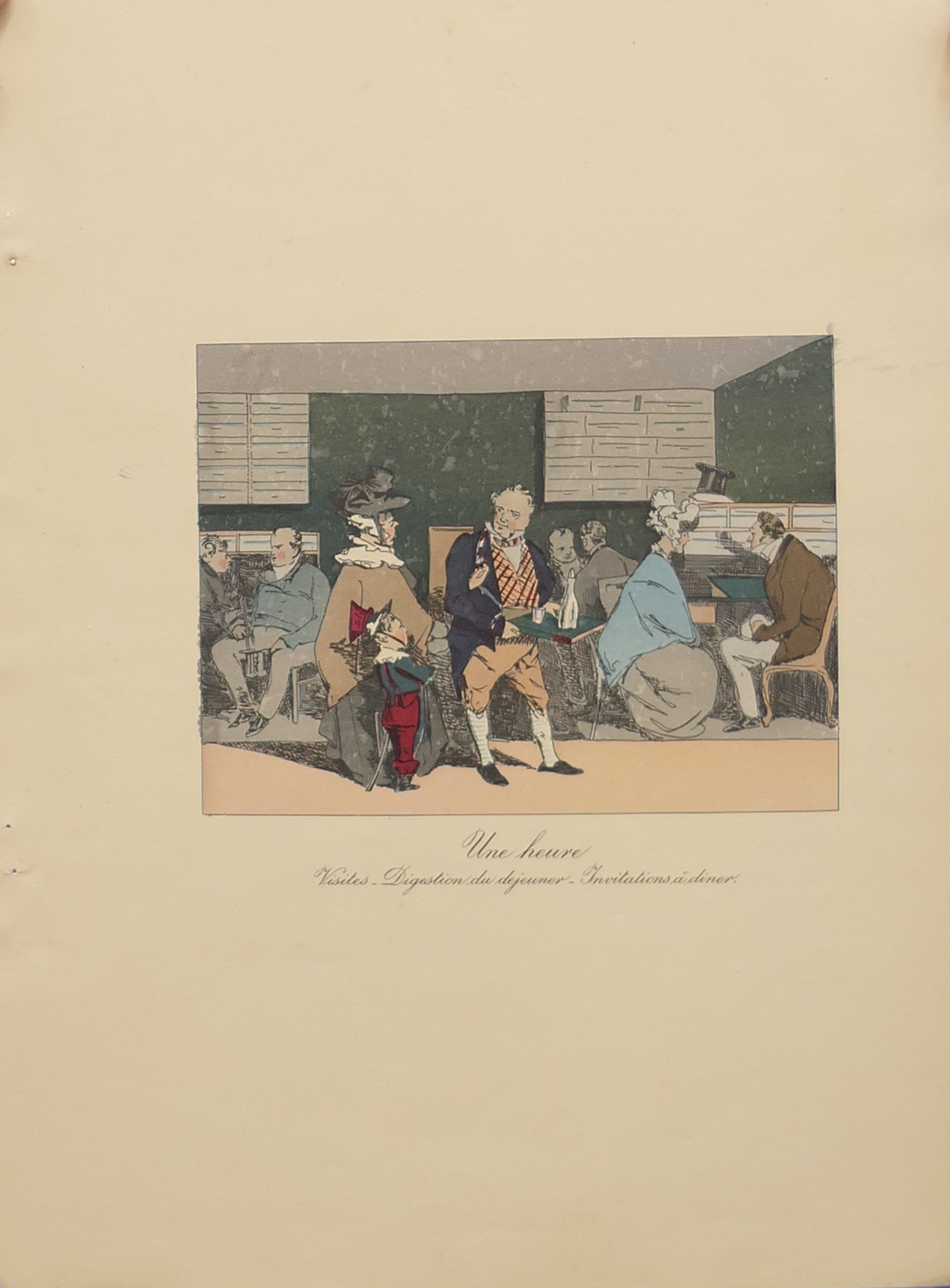 Artwork by Henry Monnier, Moeurs Administratives, dessinees d'apres nature par Henri Monnier, Made of colour plates