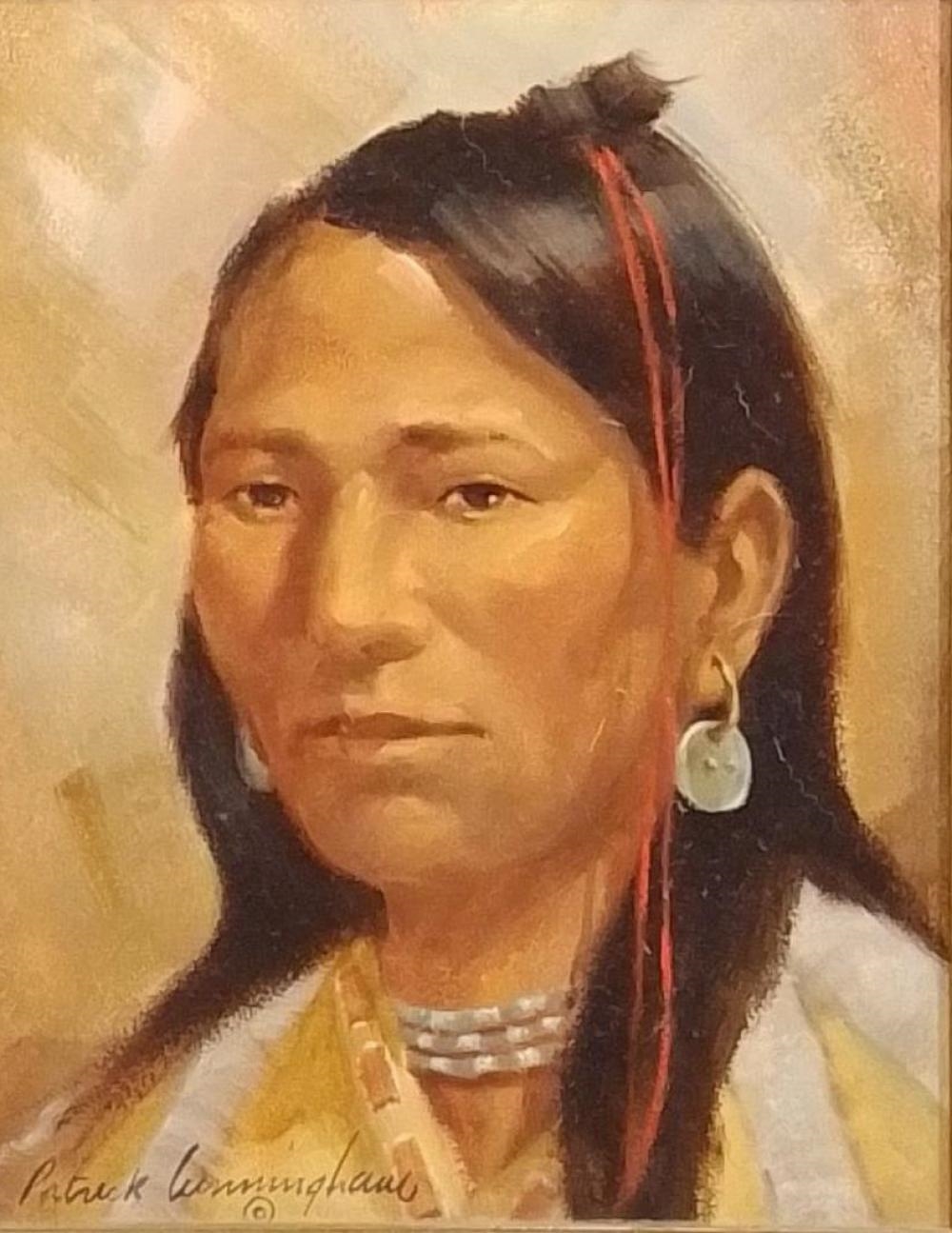 Patrick Cunningham | Patrick Cunningham (1925-1984) Portrait Oil/board ...