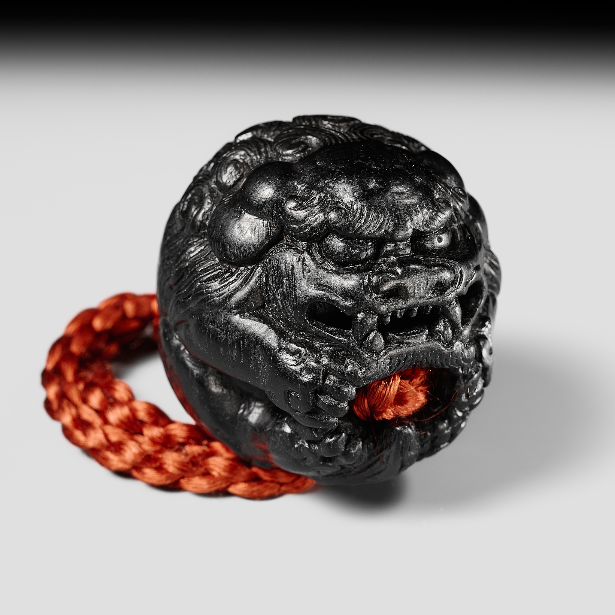 Japanese School, 19th Century | A RARE KYOTO SCHOOL EBONY WOOD NETSUKE ...