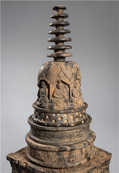 A VERY LARGE SCHIST STUPA - Cambodian School, 20th Century