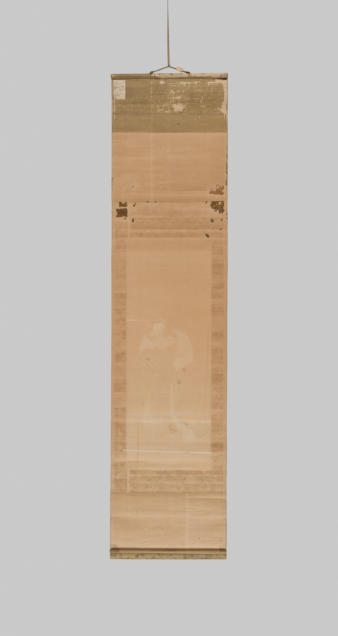 Artwork by Utamaro Hitsu, A HANGING SCROLL PAINTNG DEPICTING A BIJIN, AFTER KITAGAWA UTAMARO, Made of scroll painting