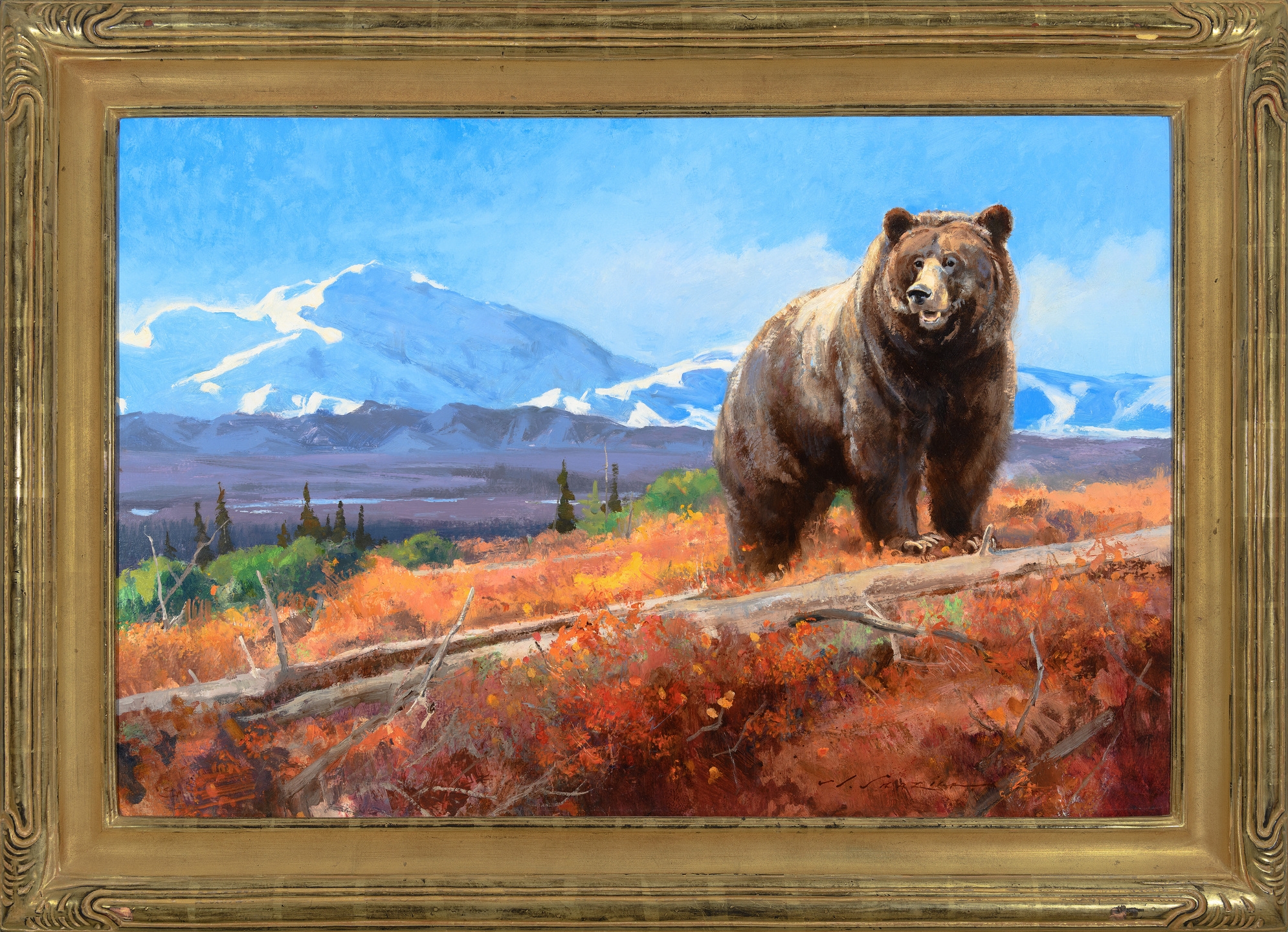 Artwork by Luke Frazier, Denali Traveler
(2015, Made of oil on board
