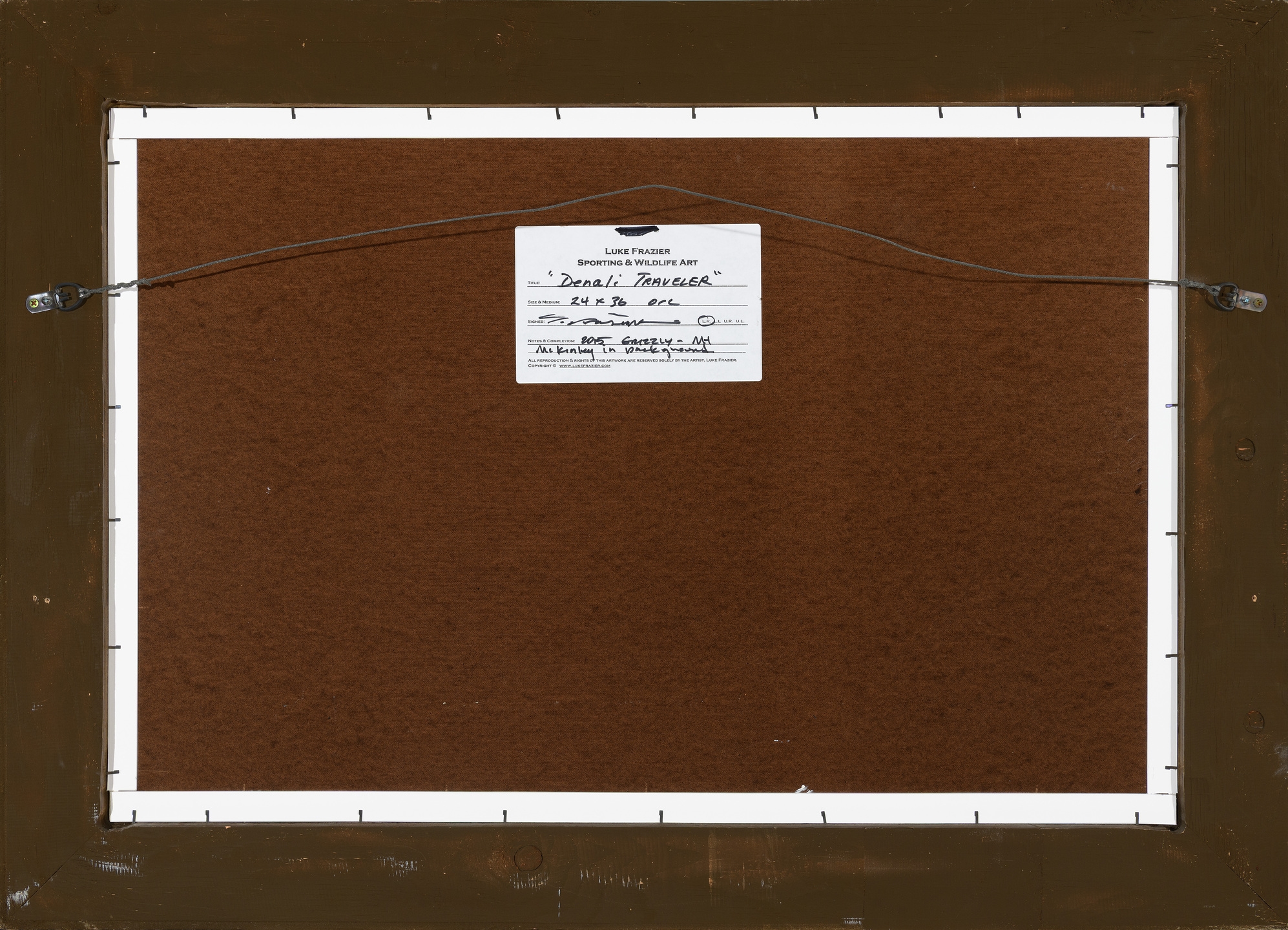 Artwork by Luke Frazier, Denali Traveler
(2015, Made of oil on board