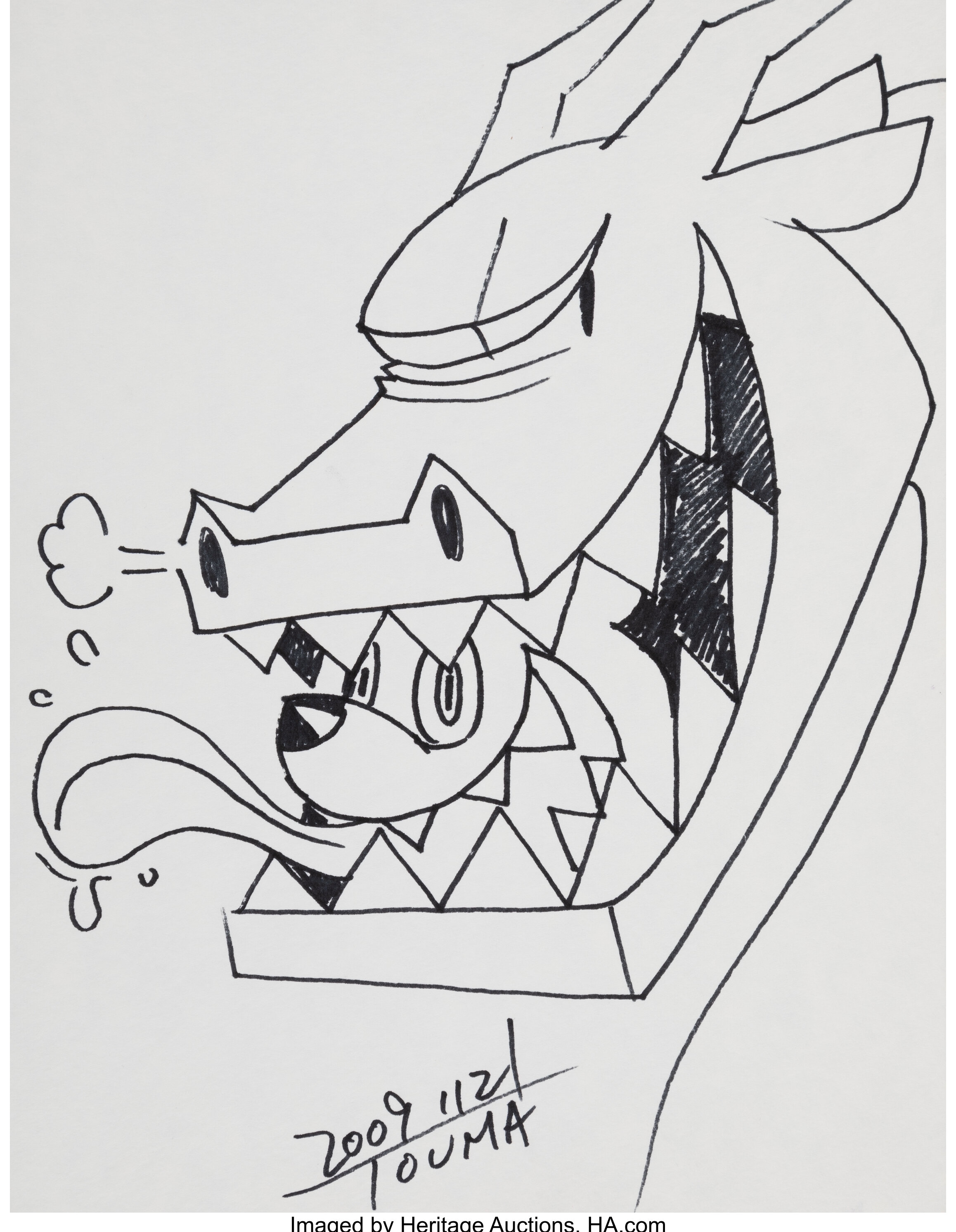 Artwork by Touma, Untitled, Made of Ink on wove paper