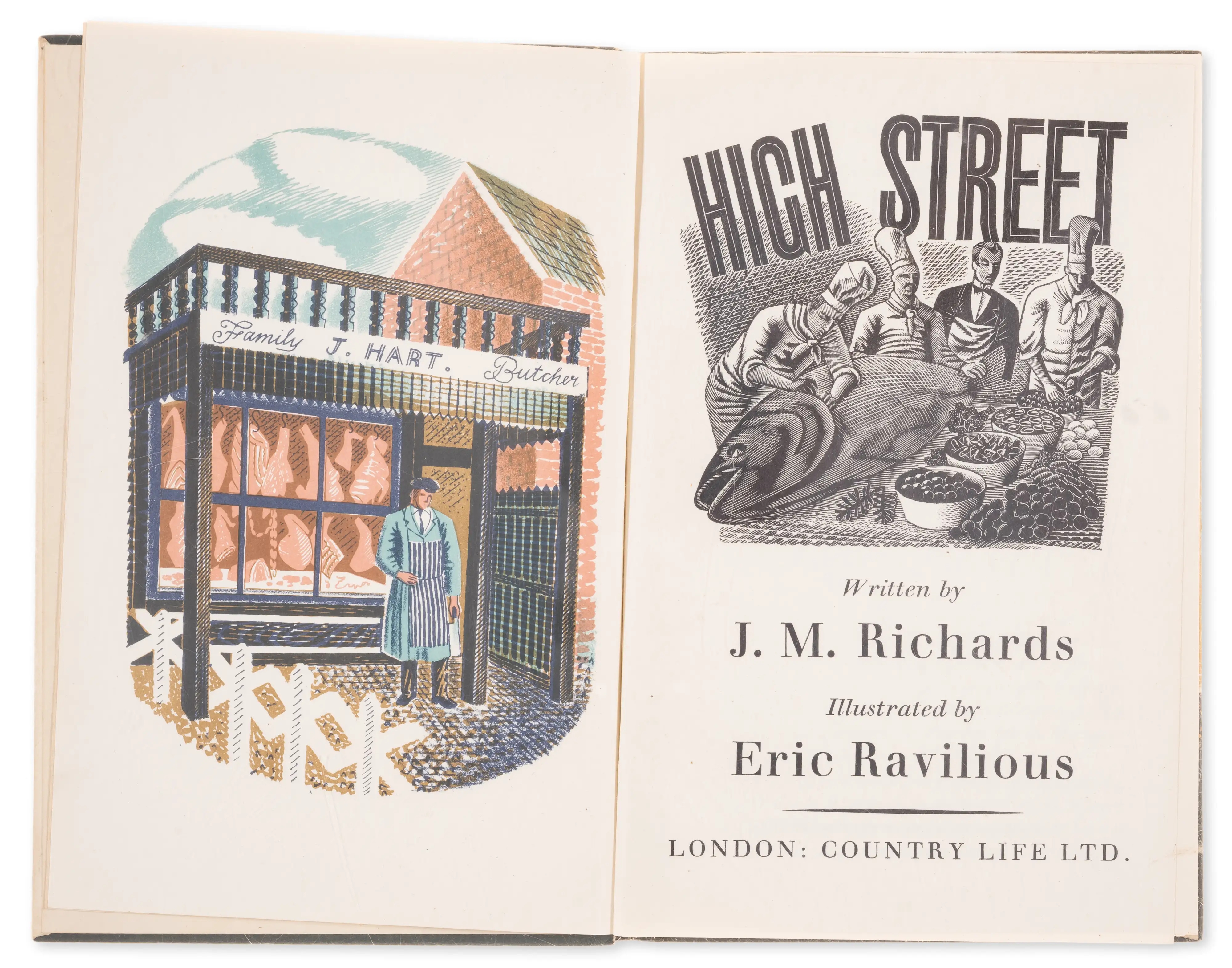 Eric Ravilious | High Street (1938) | MutualArt
