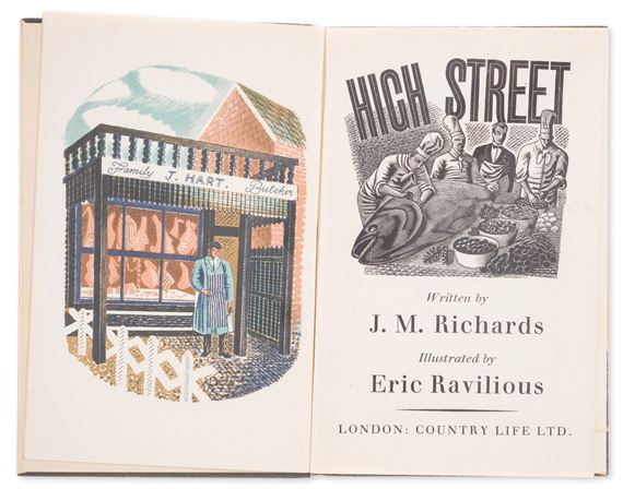 Eric Ravilious | High Street (1938) | MutualArt