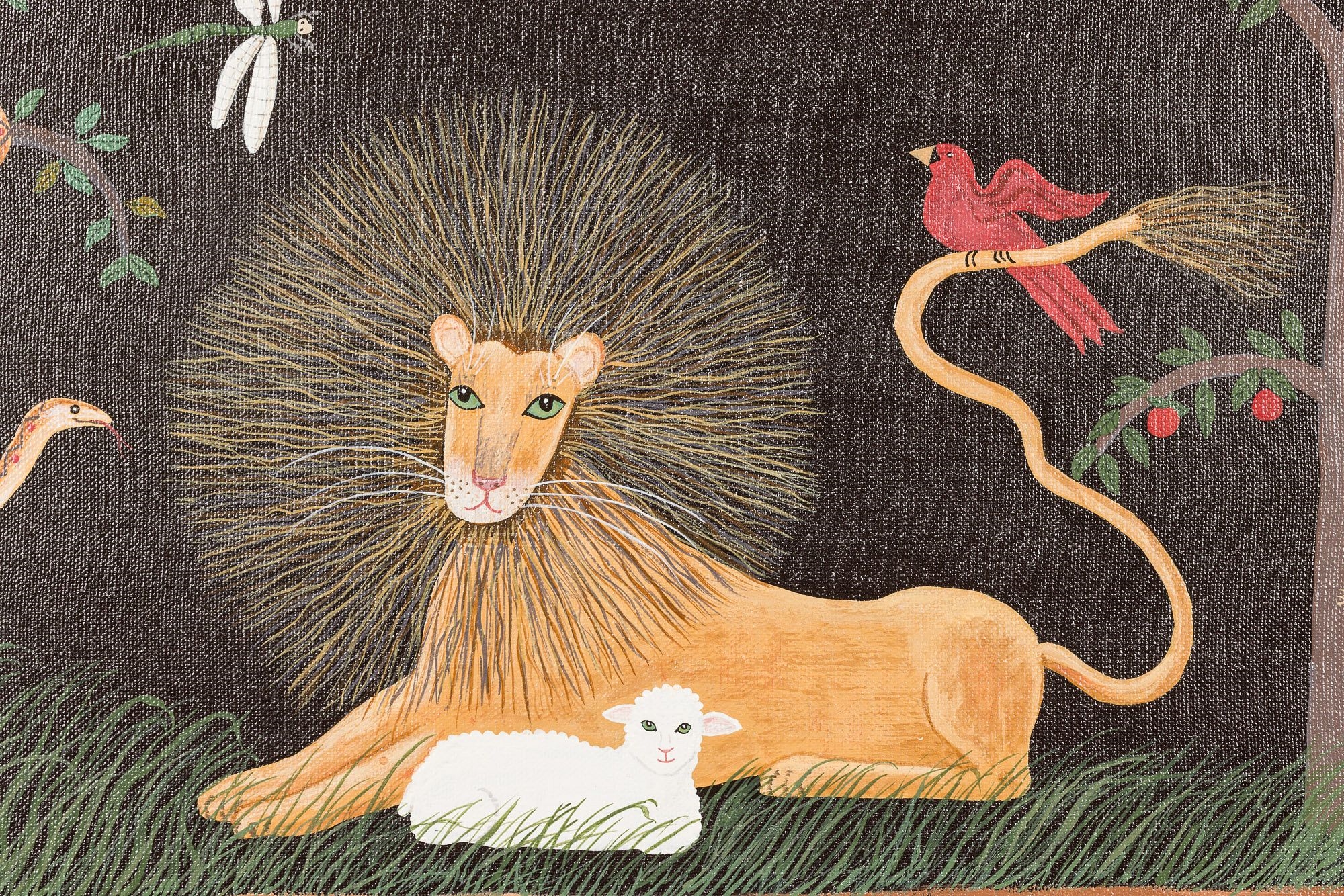 Sandi Resnick | The Lion and the Lamb and Friends (1985) | MutualArt