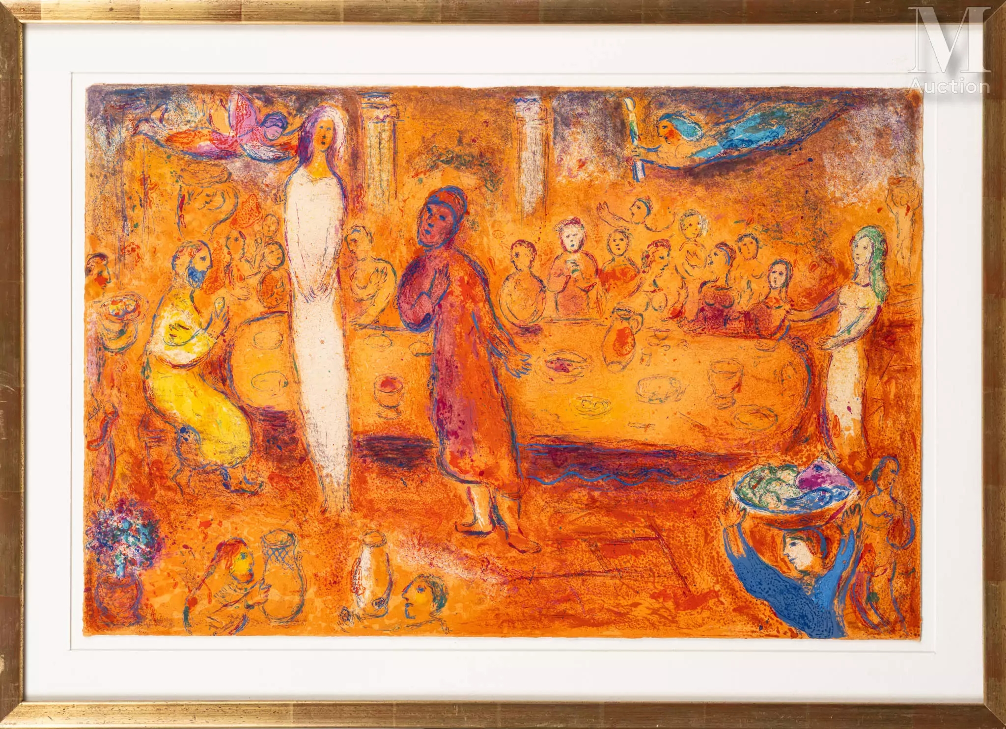 Marc Chagall | Mégaclès reconnait sa fille pendant le festin (pl. pour ...