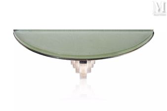 An half-moon shaped wall console - Marcel Genevrière