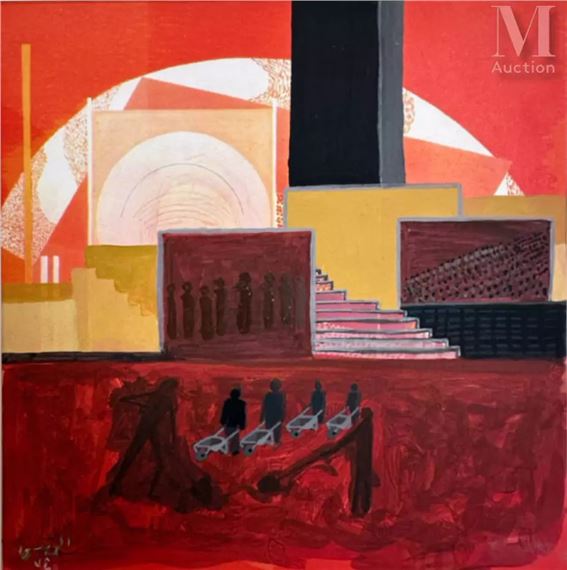 Aref el Rayess | Untitled (de la Voie de la Douleur) (1974) | MutualArt