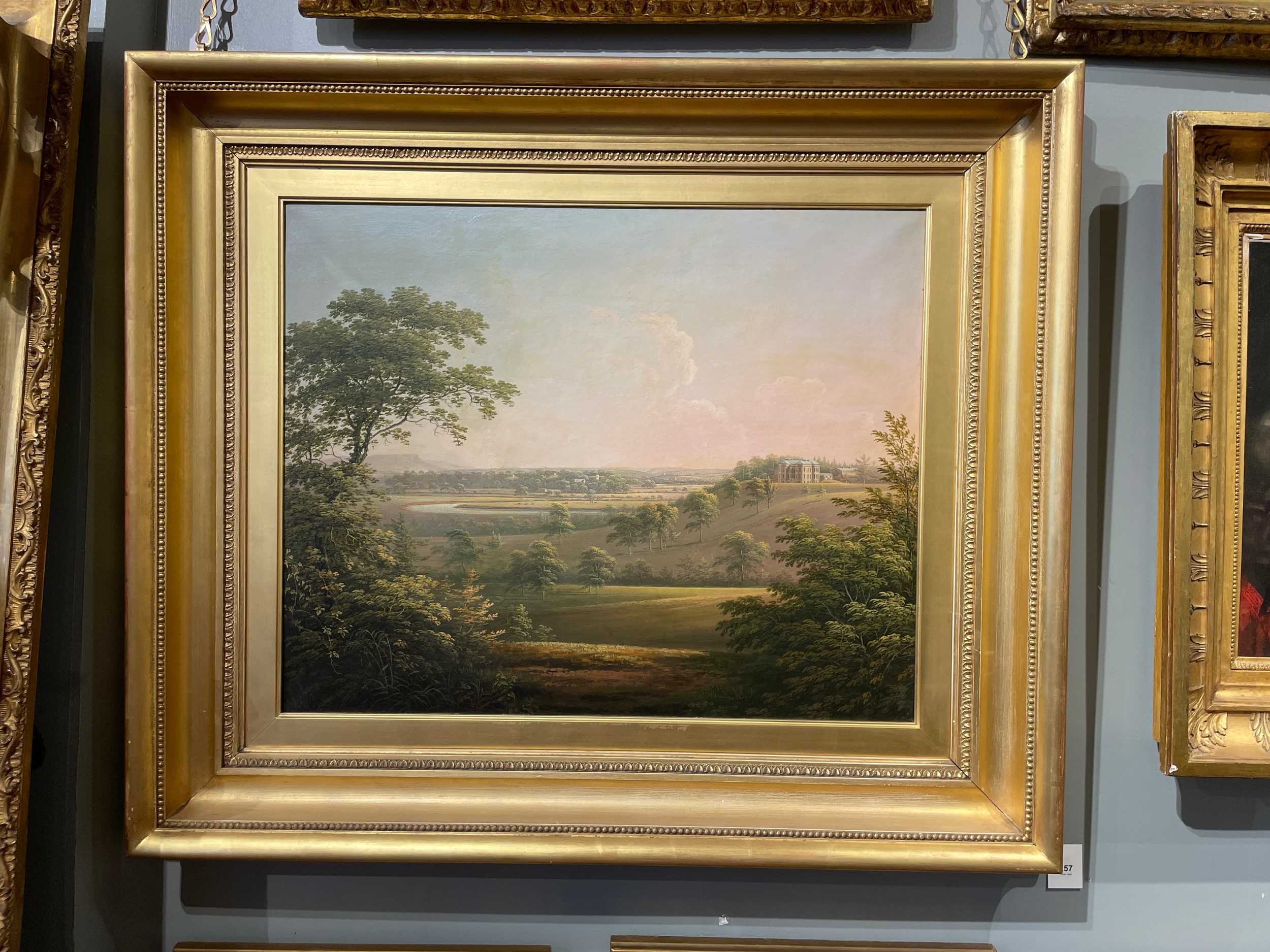George Cuitt | A distant view of Langton Hall near Northallerton (Circa ...