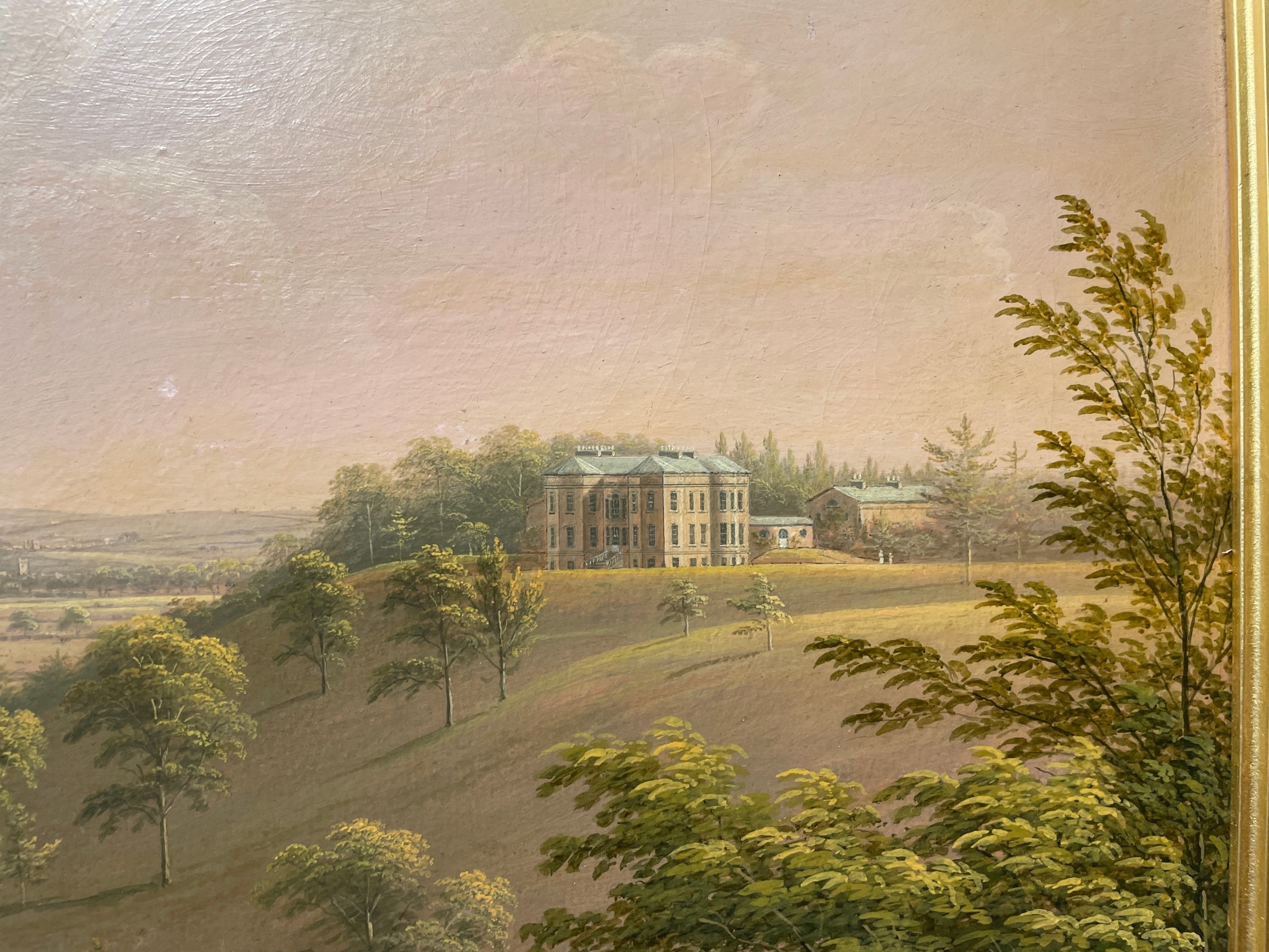 George Cuitt | A distant view of Langton Hall near Northallerton (Circa ...