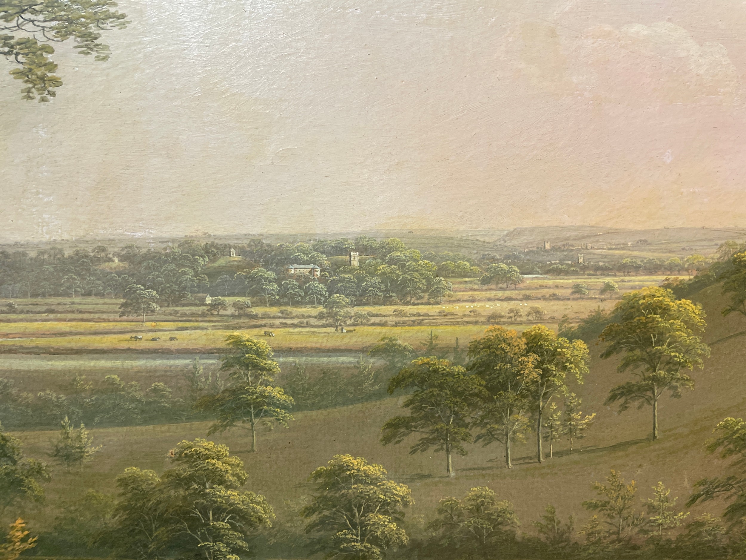 George Cuitt | A distant view of Langton Hall near Northallerton (Circa ...