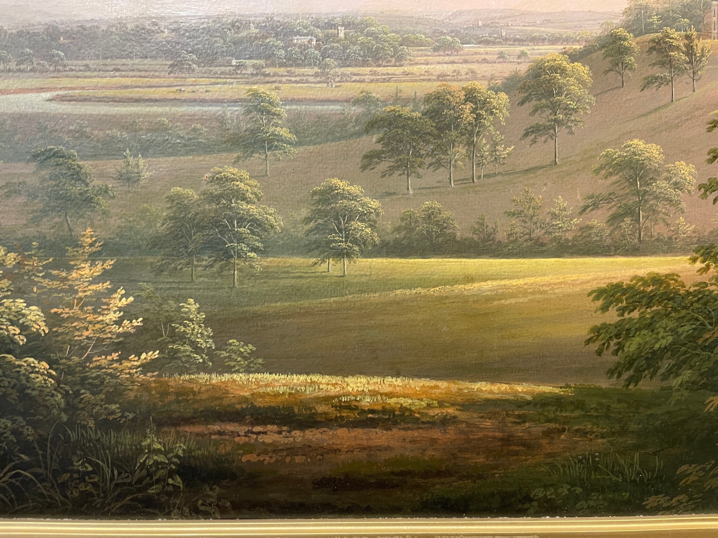 George Cuitt | A distant view of Langton Hall near Northallerton (Circa ...
