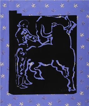 Untitled (Passe de Pecho - Claude Viallat