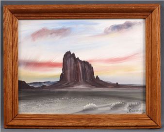 PAINTING BY NAVAJO ARTIST JUAN NAKAI SHIPROCK - Juan Nakai