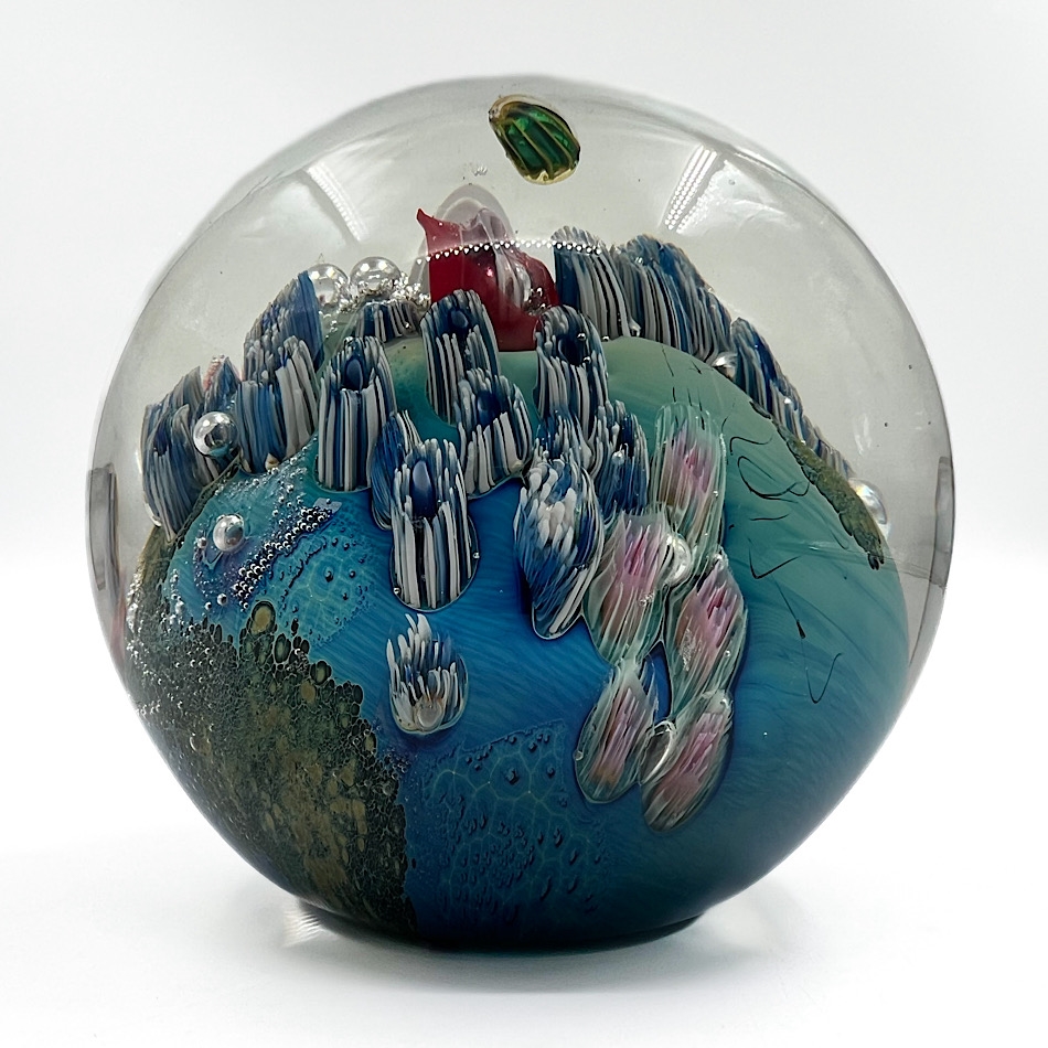 Josh Simpson | Josh Simpson (b. 1949) 4.25” Megaplanet Paperweight ...