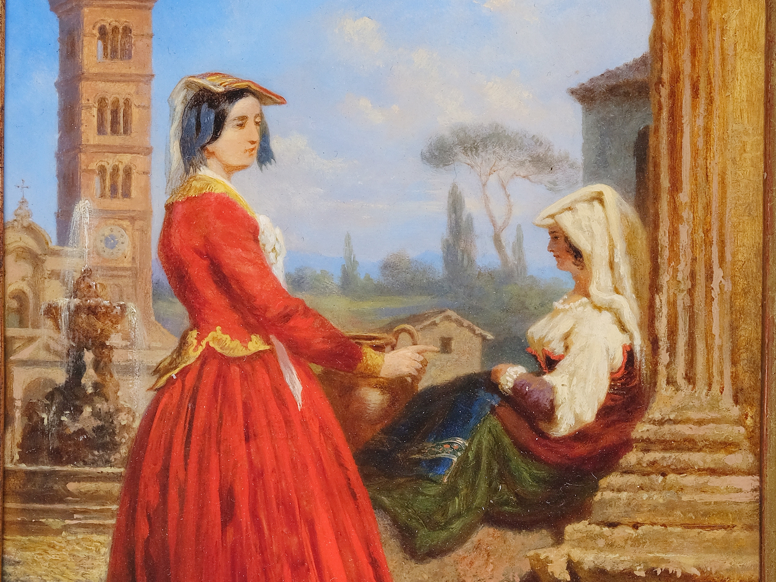 Franz Alt | Two Roman women (1864) | MutualArt