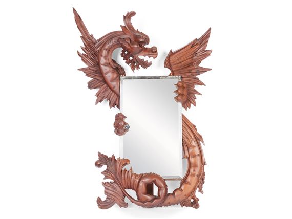Dragon mirror by Gabriel Viardot, Around 1880
