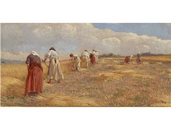 Grain harvest in the Wachau - Hans Ruzicka-Lautenschläger
