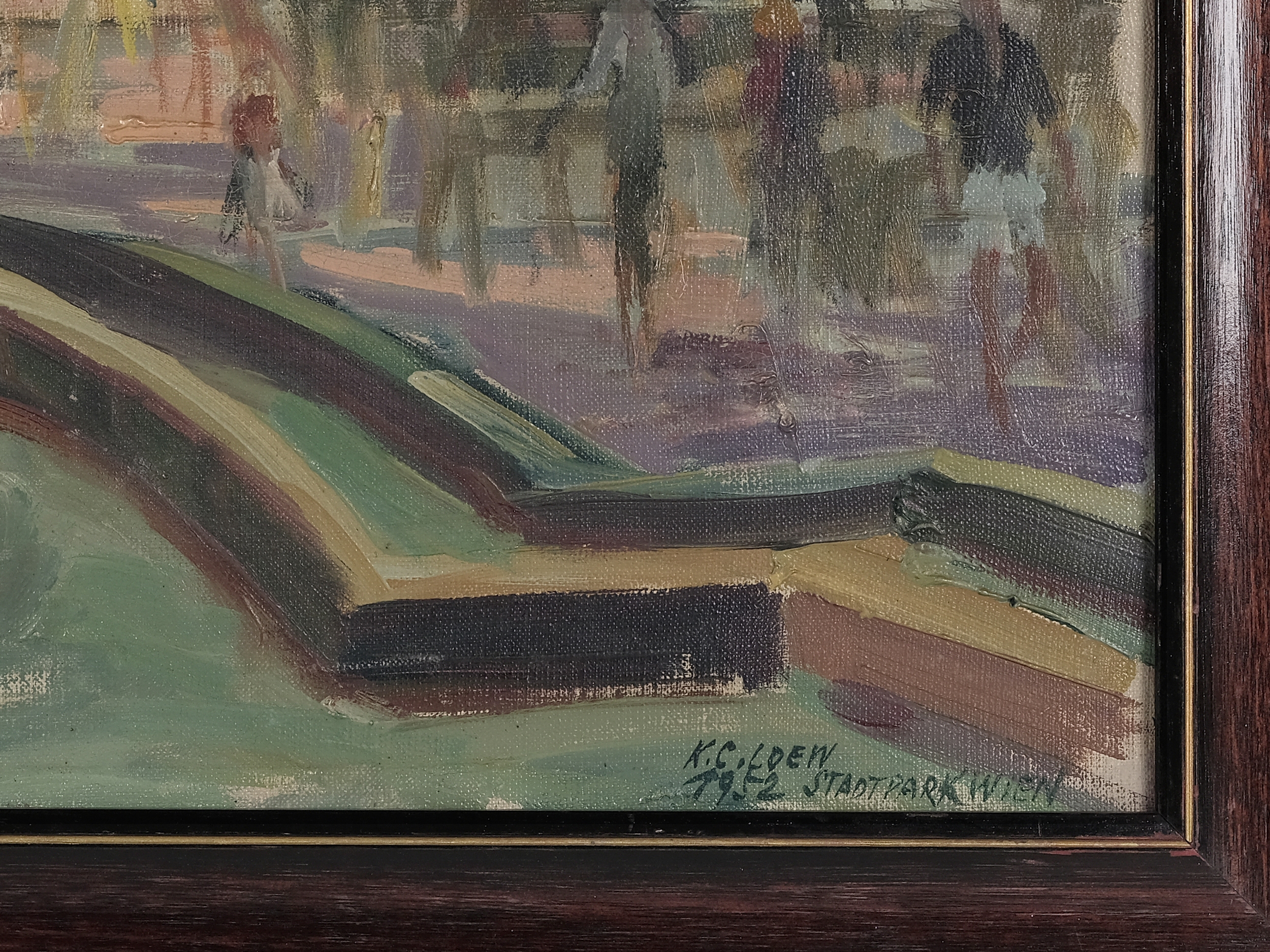 Artwork by Kurt Conrad Loew, Vienna City Park, Made of Oil on canvas