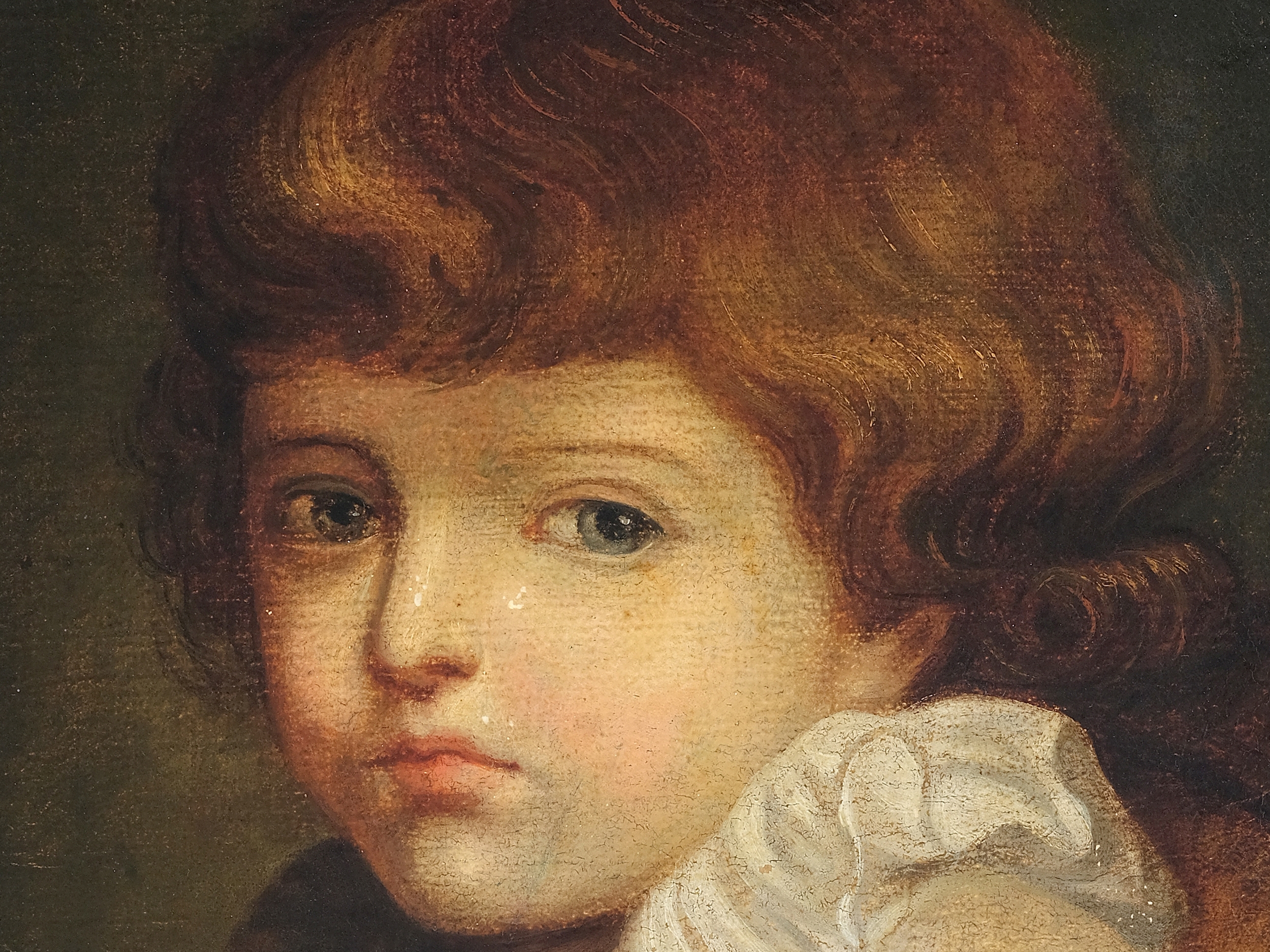 Artwork by Jean-Baptiste Greuze, Boy with an apple, Made of Oil on canvas