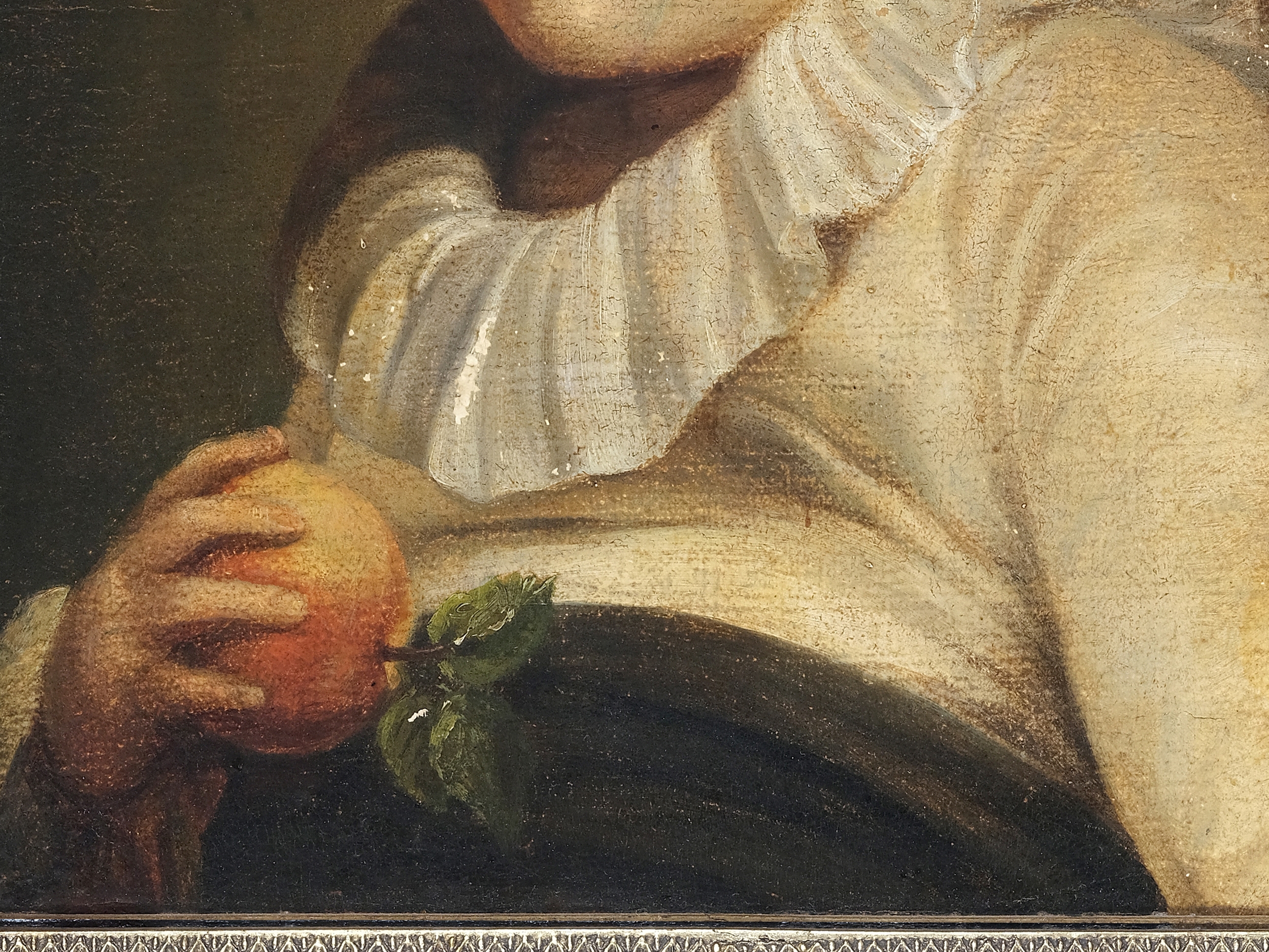 Artwork by Jean-Baptiste Greuze, Boy with an apple, Made of Oil on canvas