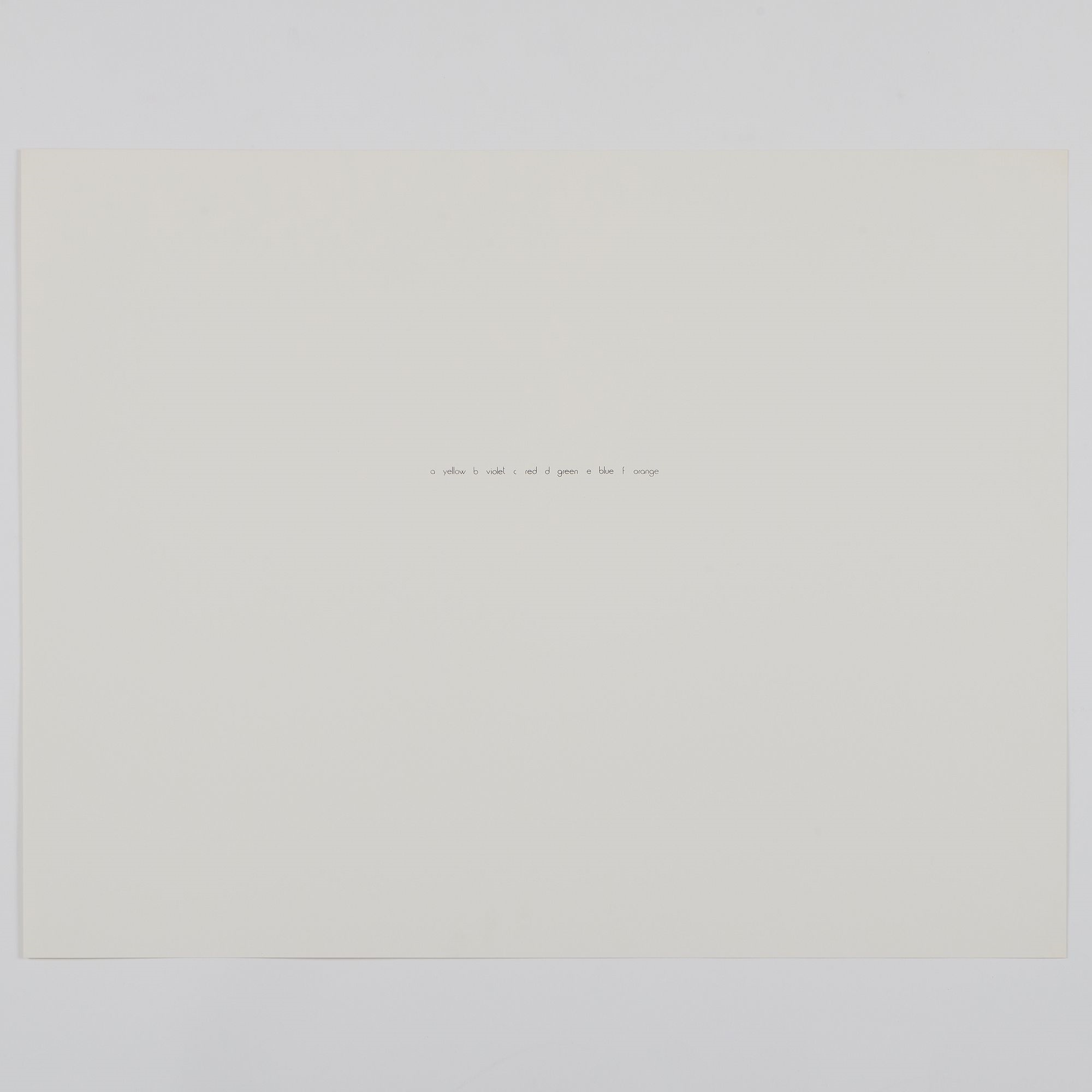 Artwork by Laura Grisi, Stripes, Made of lithographs in colors on smooth wove paper