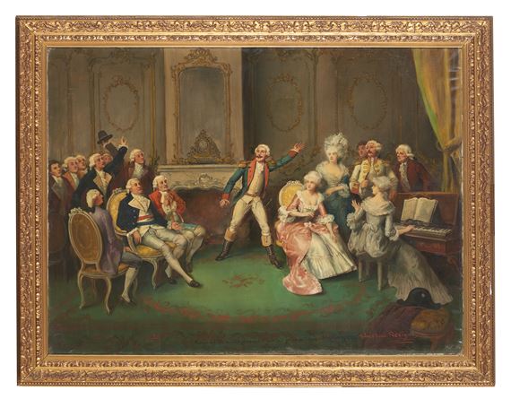 Oil on canvas - Théodore Sevigne